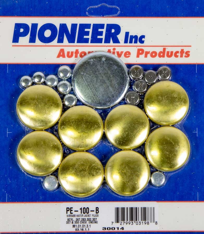 Pioneer Automotive Industries 350 Chevy Freeze Plug Kit - Brass PIOPE100B