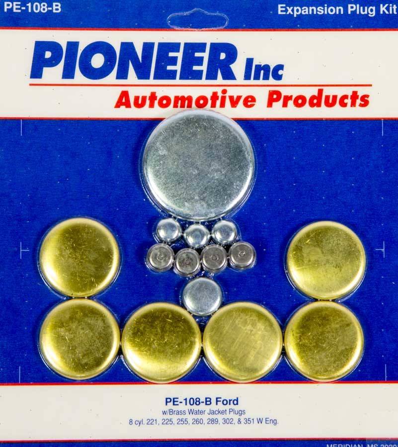 Pioneer Automotive Industries 302 Ford Freeze Plug Kit - Brass PIOPE108B
