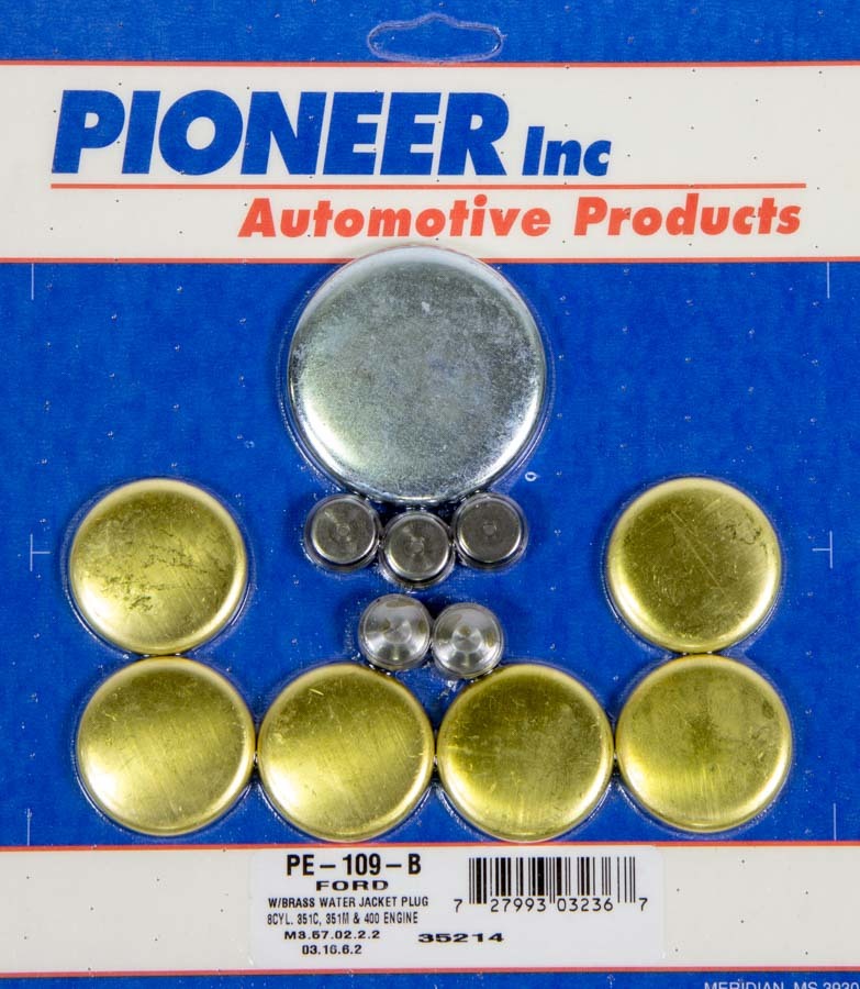 Pioneer Automotive Industries 400 Ford Freeze Plug Kit - Brass PIOPE109B