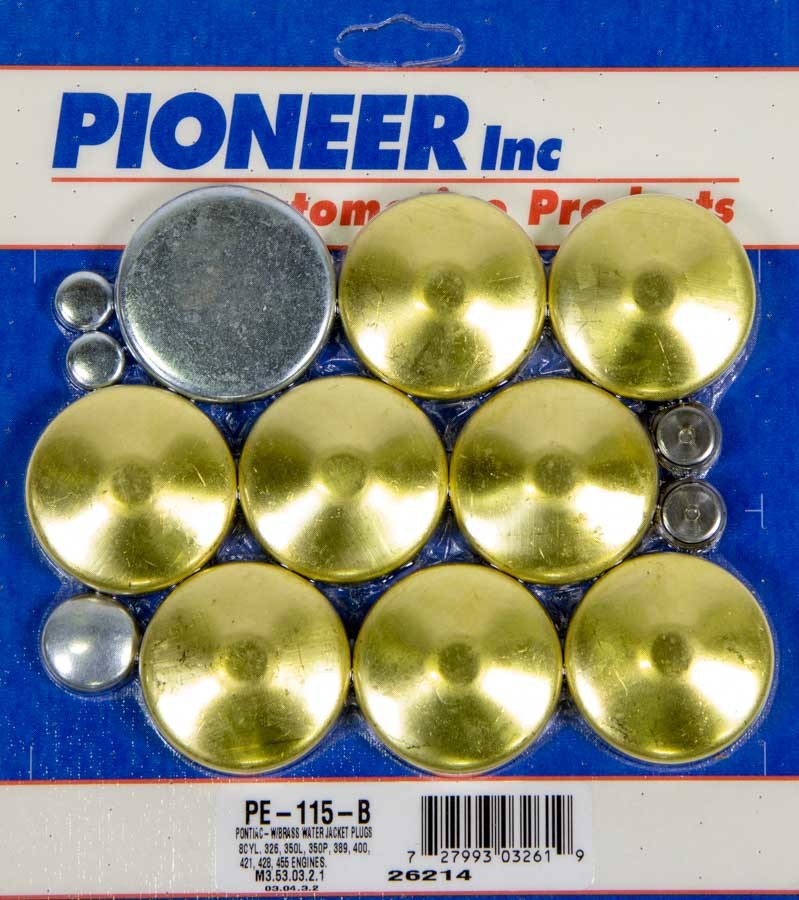 Pioneer Automotive Industries 350 Pontiac Freeze Plug Kit - Brass PIOPE115B