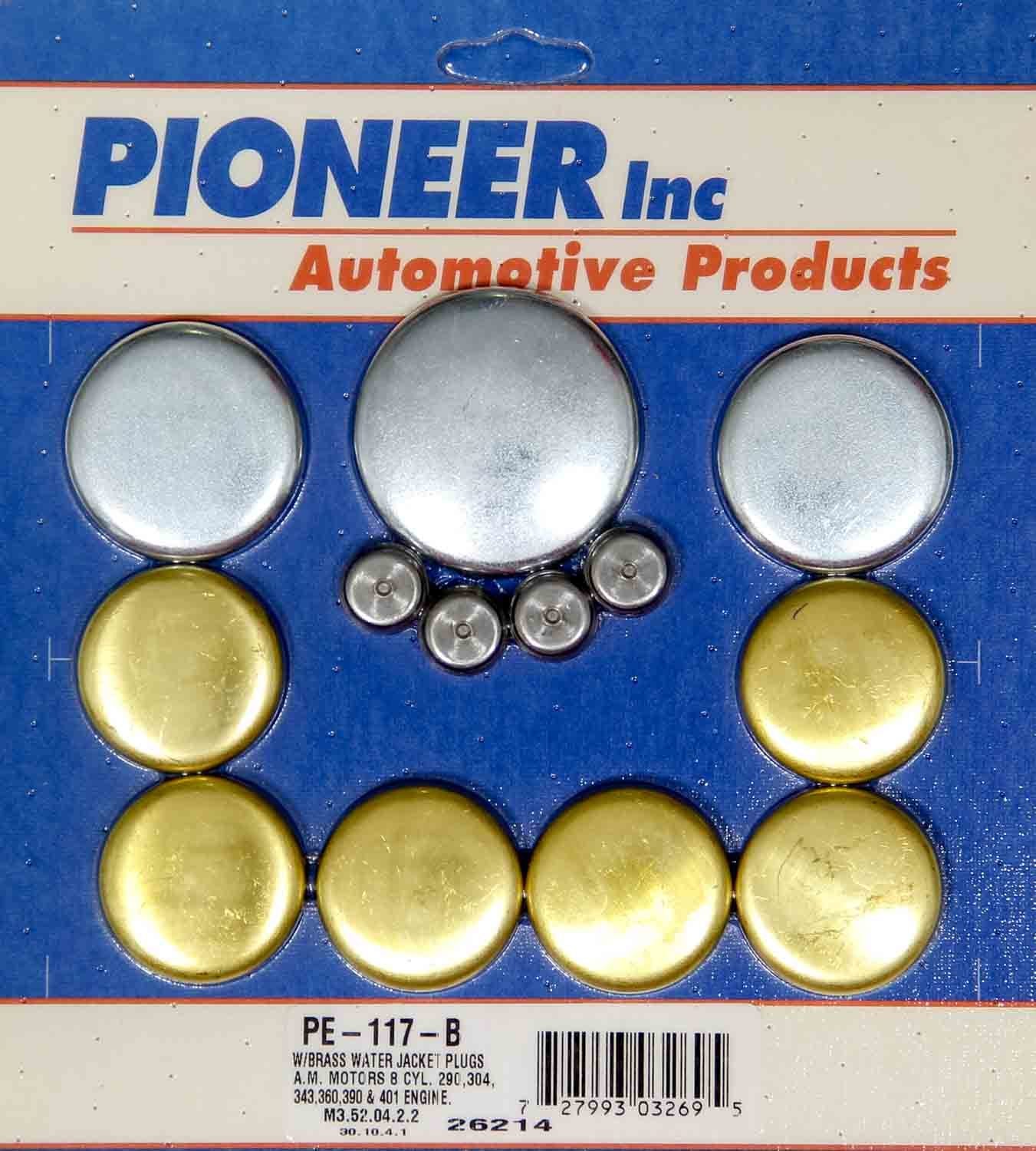 Pioneer Automotive Industries AMC V8 Freeze Plug Kit - Brass PIOPE117B