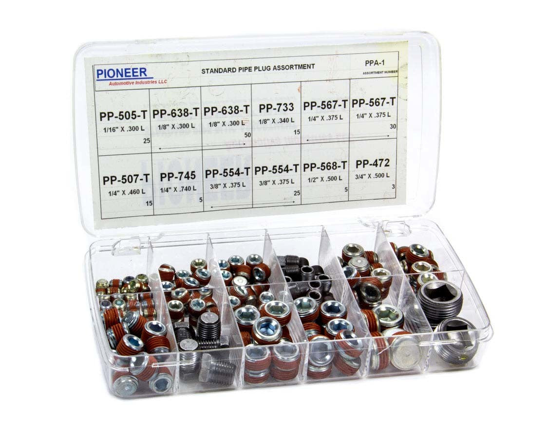 Pioneer Automotive Industries Pipe Plug Assortment Kit - Standard PIOPPA-1