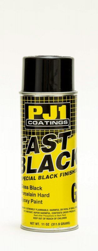 PJ1 Products Gloss Black Epoxy Paint 250degF 11oz PJ116-GLS