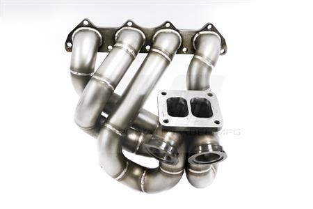 PrivateLabelMfg Power Driven T4 Top Mount Turbo Manifold with Dual Wastegates B-Series B16 B18 B20