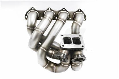 PrivateLabelMfg Power Driven T4 Top Mount Turbo Manifold with Dual Wastegates B-Series B16 B18 B20