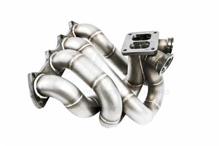 PrivateLabelMfg Power Driven T4 Top Mount Turbo Manifold with Dual Wastegates B-Series B16 B18 B20