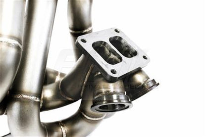 PrivateLabelMfg Power Driven T4 Top Mount Turbo Manifold with Dual Wastegates B-Series B16 B18 B20