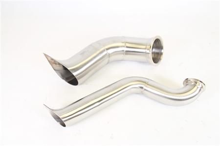 PrivateLabelMfg Power Driven B-Series Hood Exit Up-Pipe & Dump Tube for Top Mount Turbo Manifold