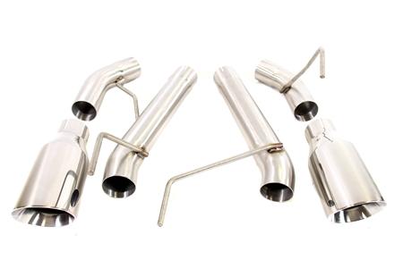 PrivateLabelMfg 2.5" Dual Axle Back Exhaust Pipe Kit Mustang 05-10 V8 GT GT500