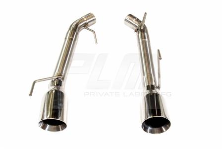 PrivateLabelMfg 2.5" Dual Axle Back Exhaust Pipe Kit Mustang 05-10 V8 GT GT500