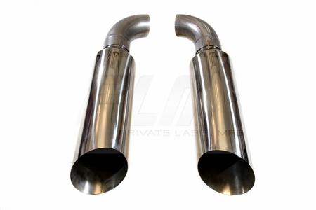PLM 5" Dual Diesel Stack Kit with Slant Tips Universal Fit Chevy Ford Dodge Exhaust *Discontinued