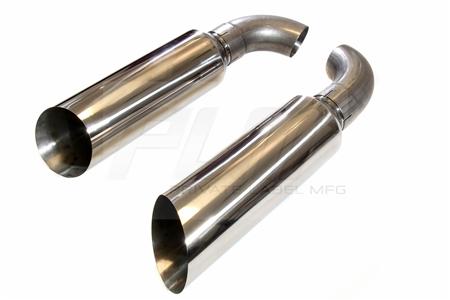PLM 5" Dual Diesel Stack Kit with Slant Tips Universal Fit Chevy Ford Dodge Exhaust *Discontinued