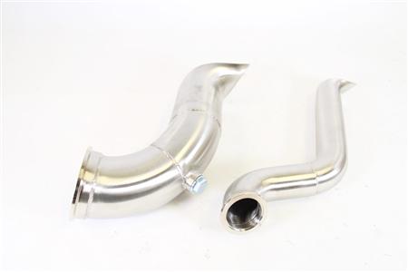 PLM Power Driven D-Series Hood Exit Up-pipe & Dump Tube for Top Mount Turbo Manifold