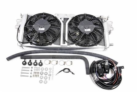PLM Shelby GT500 Heat Exchanger with SPAL Fans & Wiring Harness