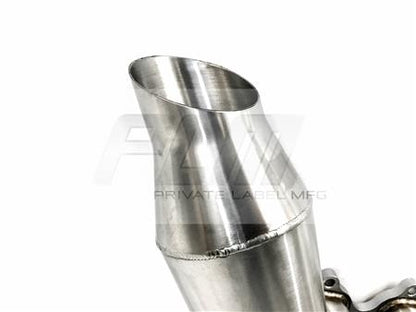 PrivateLabelMfg Power Driven H-Series Hood Exit Race Header 4-1 Megaphone H22 F20B H22A