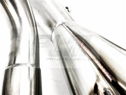 PrivateLabelMfg Power Driven H-Series Hood Exit Race Header 4-1 Megaphone H22 F20B H22A