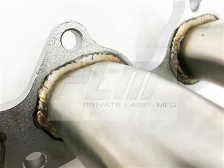 PrivateLabelMfg Power Driven H-Series Hood Exit Race Header 4-1 Megaphone H22 F20B H22A