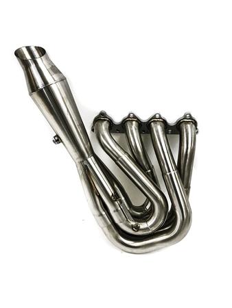 PrivateLabelMfg Power Driven H-Series Hood Exit Race Header 4-1 Megaphone H22 F20B H22A