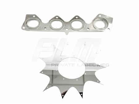 PrivateLabelMfg Power Driven H-Series Hood Exit Race Header 4-1 Megaphone H22 F20B H22A