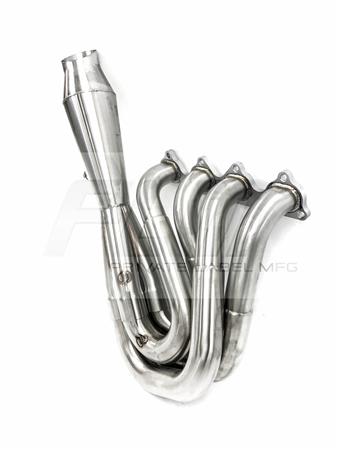 PrivateLabelMfg Power Driven H-Series Hood Exit Race Header 4-1 Megaphone H22 F20B H22A
