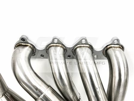 PrivateLabelMfg Power Driven H-Series Hood Exit Race Header 4-1 Megaphone H22 F20B H22A