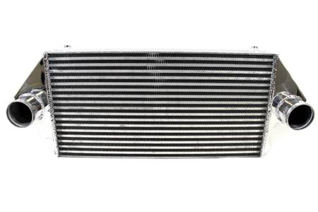 PrivateLabelMfg Backdoor Front Mount Intercooler - Dual 3" Inlet / Outlet