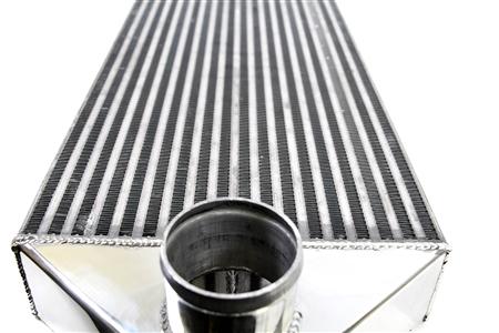 PrivateLabelMfg Backdoor Front Mount Intercooler - Dual 3" Inlet / Outlet