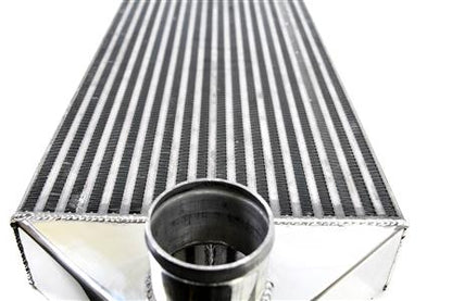 PrivateLabelMfg Backdoor Front Mount Intercooler - Dual 3" Inlet / Outlet