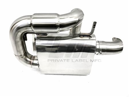 PrivateLabelMfg Power Driven Polaris Slingshot Exhaust with Adjustable Silencers