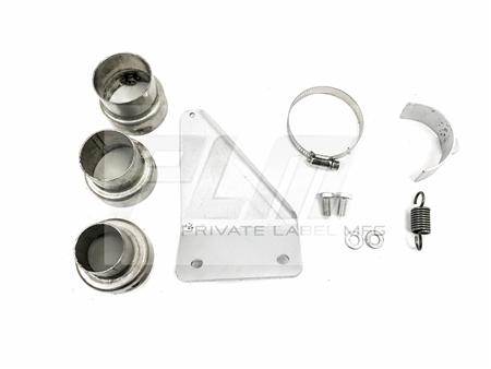 PrivateLabelMfg Power Driven Polaris Slingshot Exhaust with Adjustable Silencers