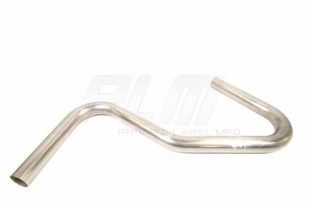 PrivateLabelMfg Private Label Mfg 304 Stainless U J L Mandrel Bend Pipe, 130 110 35 Degree U J L Bends