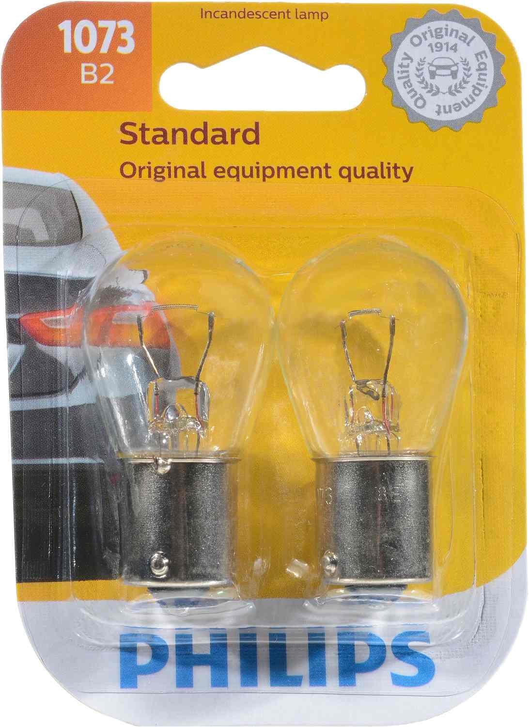 Philips Tail Light Bulb  top view frsport 1073B2