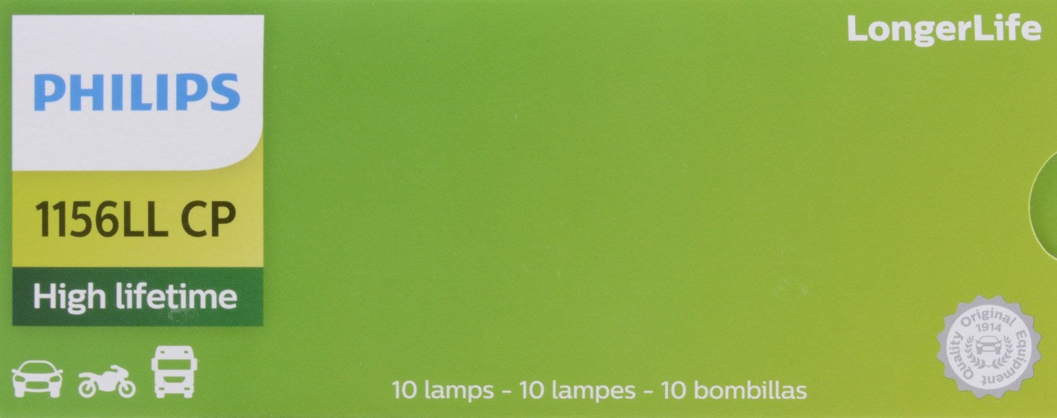 Philips Tail Light Bulb  top view frsport 1156LLCP