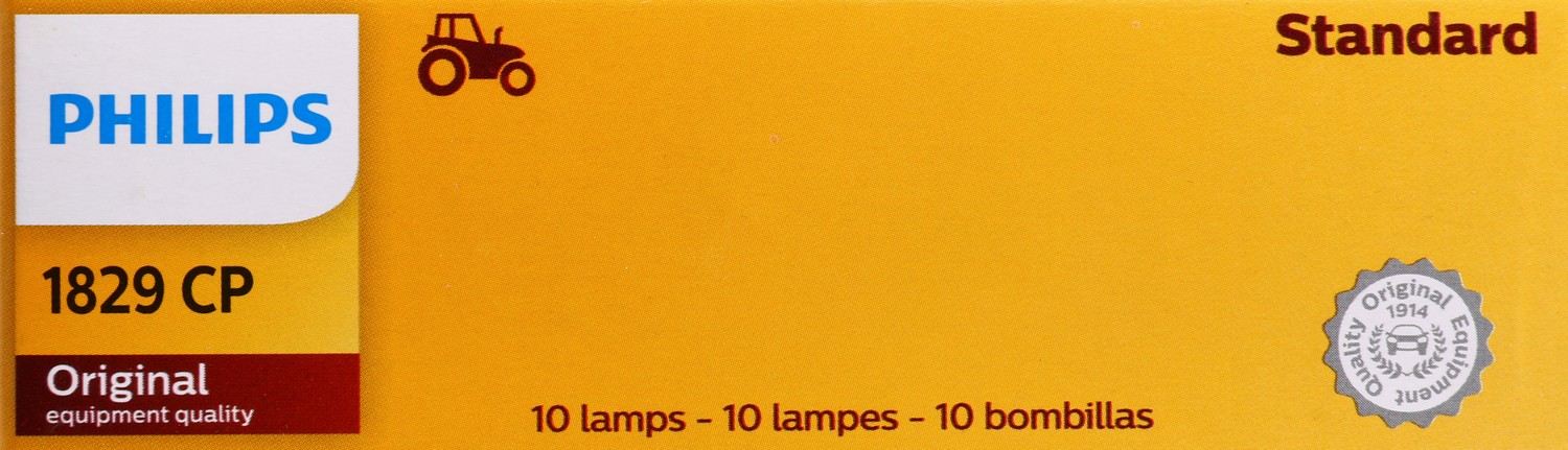 Philips Instrument Panel Light Bulb  top view frsport 1829CP