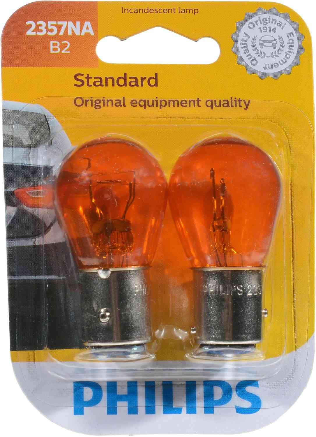 Philips Turn Signal Light Bulb  top view frsport 2357NAB2