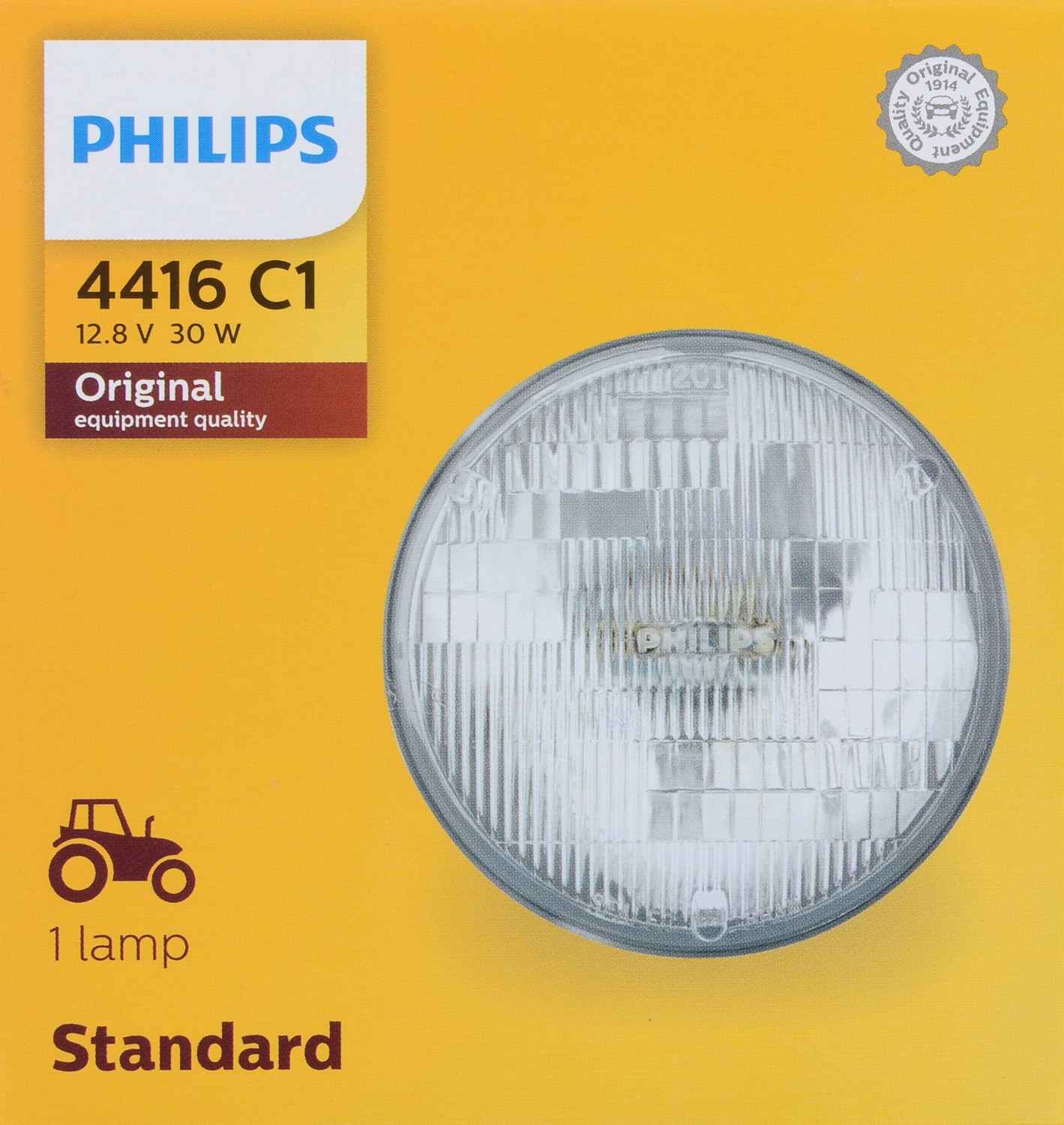 Philips Headlight Bulb  top view frsport 4416C1