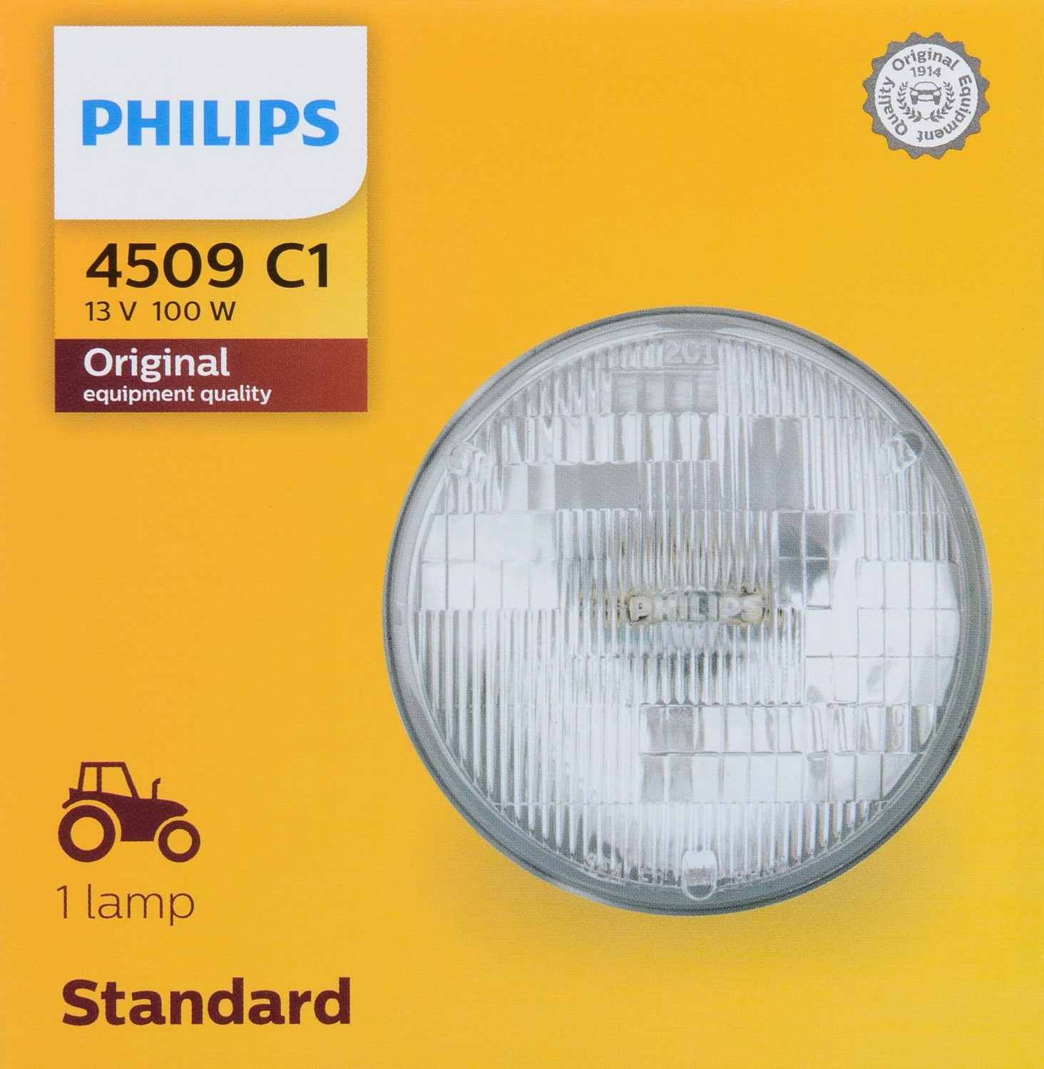 Philips Headlight Bulb  top view frsport 4509C1