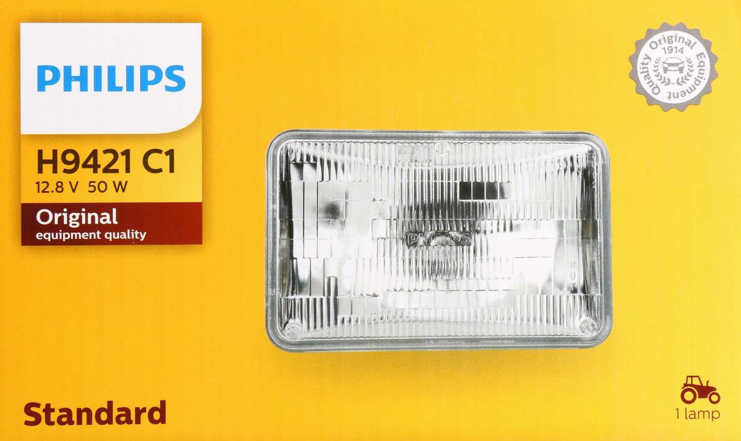 Philips Headlight Bulb  top view frsport H9421C1