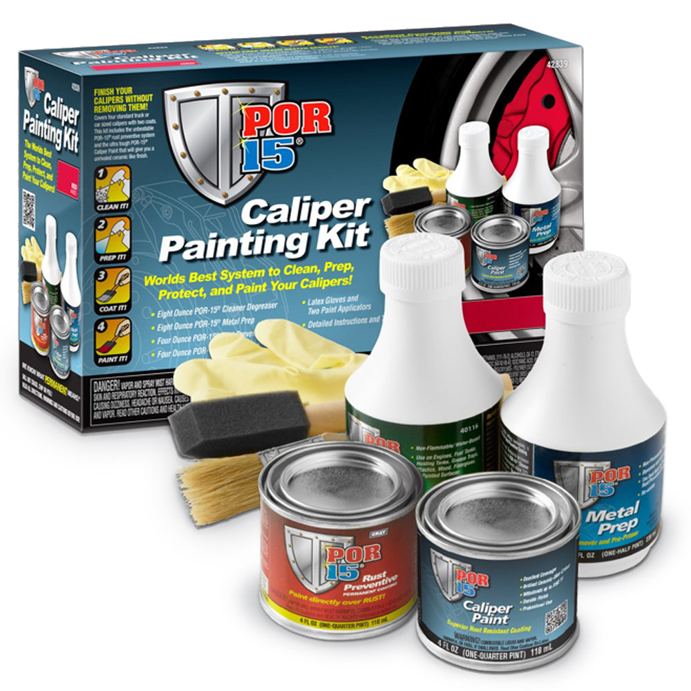 POR-15 Brake Caliper Painting Kit Red POR42839