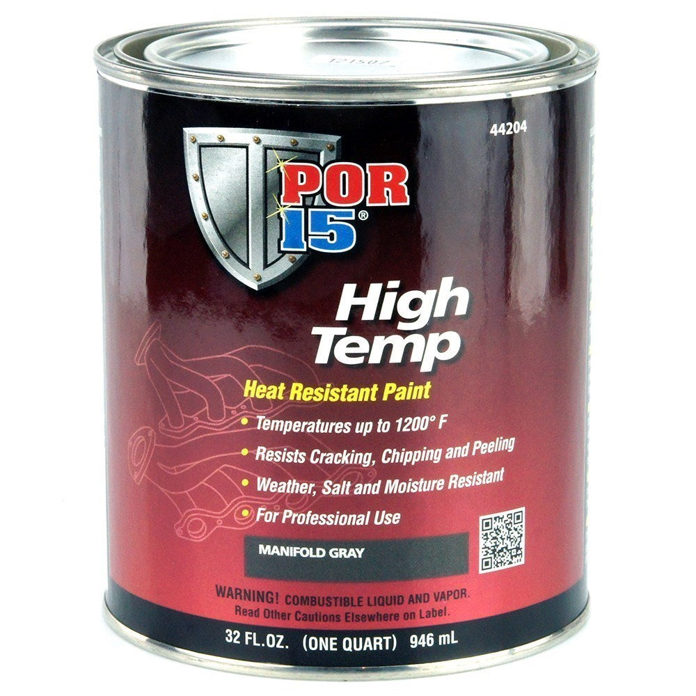 POR-15 High Temperature Factory Gray Paint Quart POR44204