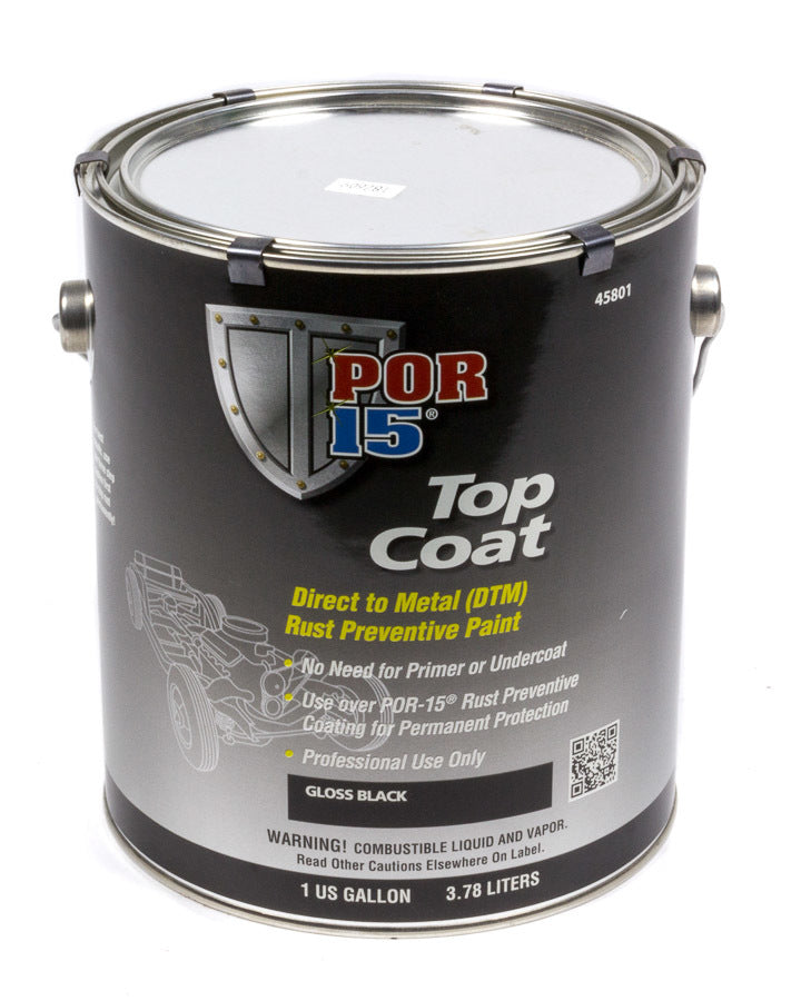 POR-15 Top Coat Gloss Black 1 Gallon POR45801