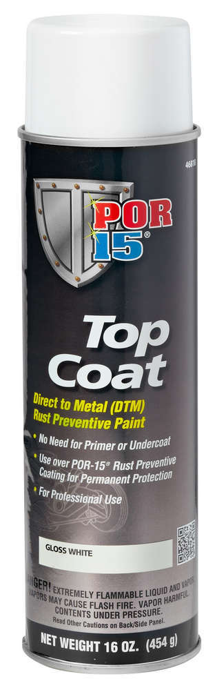 POR-15 Top Coat Paint White POR46818