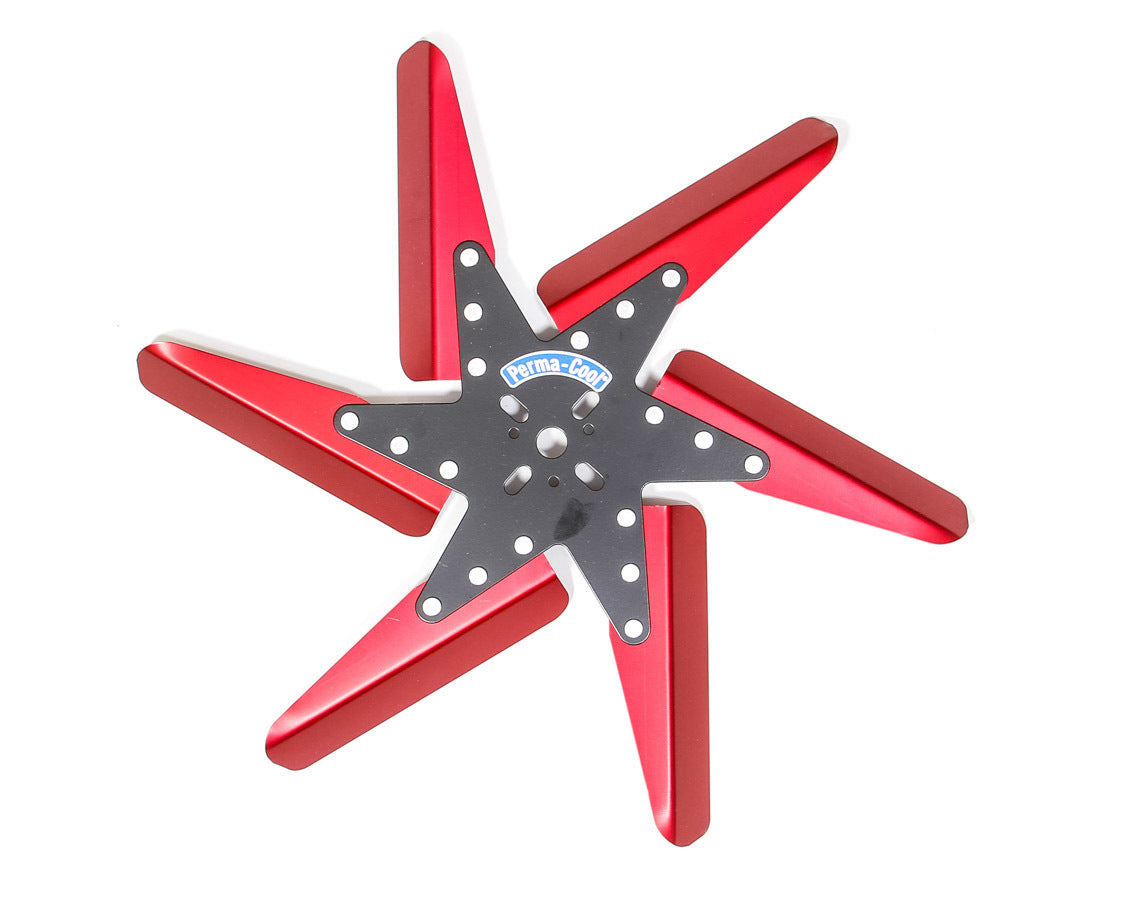 Perma-Cool Flex Fan Aluminum 18in Black Center/Red Blades PRM83182