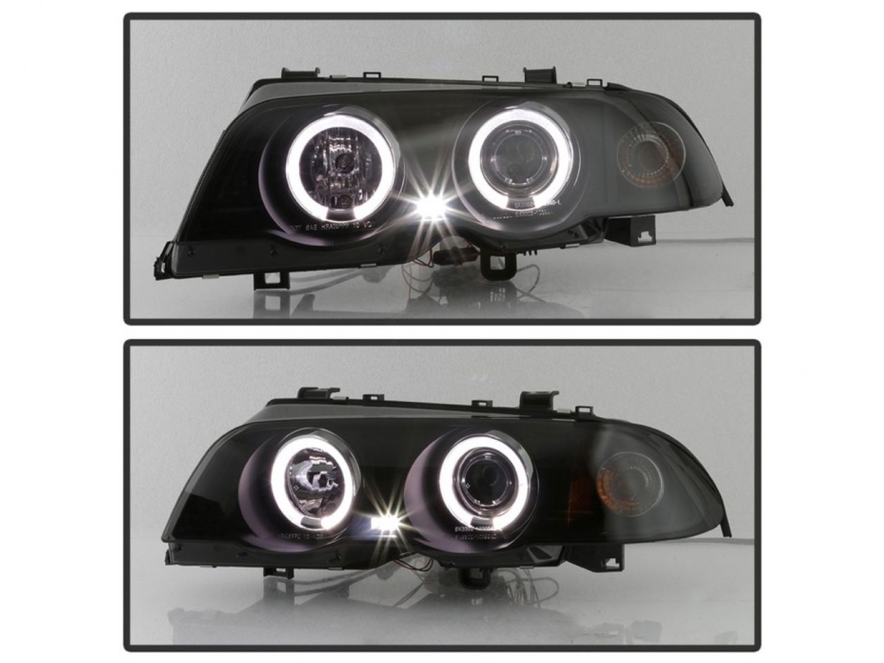 Spyder BMW E46 3-Series 02-05 4DR Projector Headlights 1PC - LED Halo