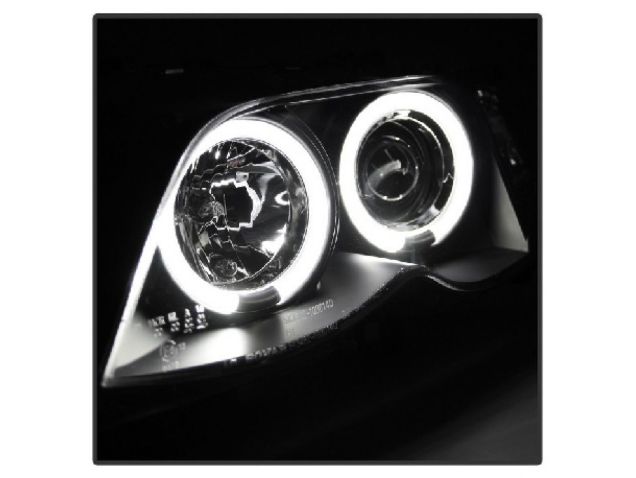 Spyder BMW E46 3-Series 02-05 4DR Projector Headlights 1PC - LED Halo - Black