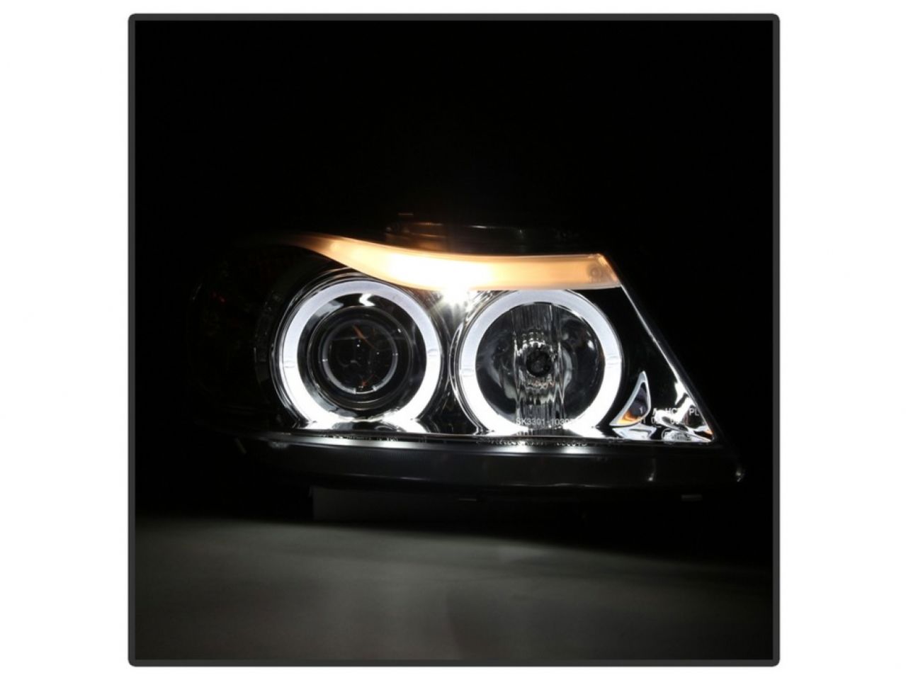 Spyder BMW E90 3-Series 06-08 4DR Projector Headlights - LED Halo