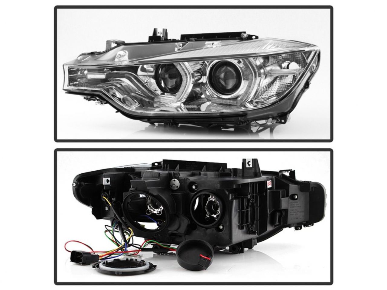 Spyder BMW F30 3 Series 2012 - 2014 4DR Projector Headlights - LED DRL - Chro