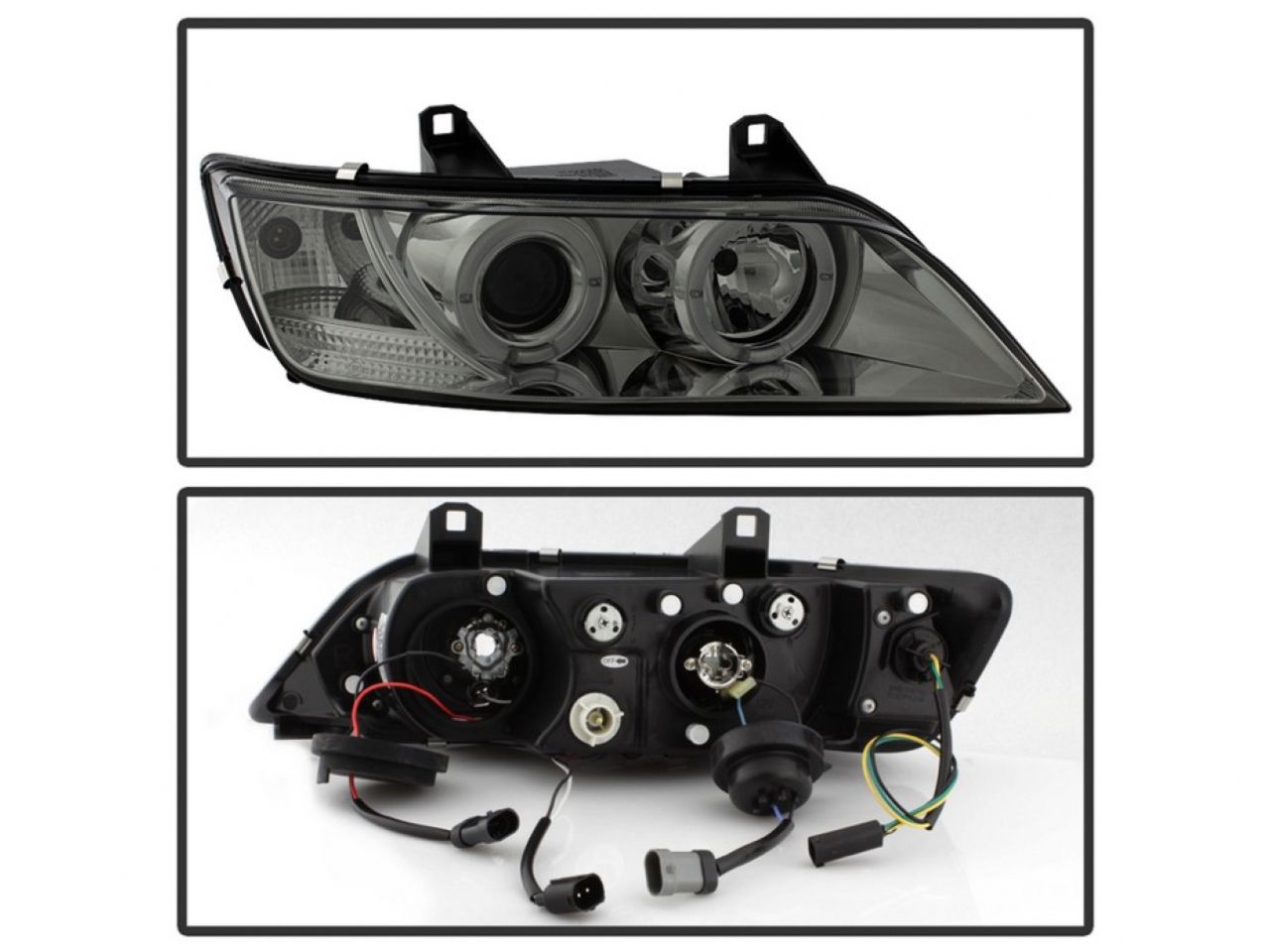 Spyder BMW Z3 96-02 Projector Headlights - LED Halo - Smoke