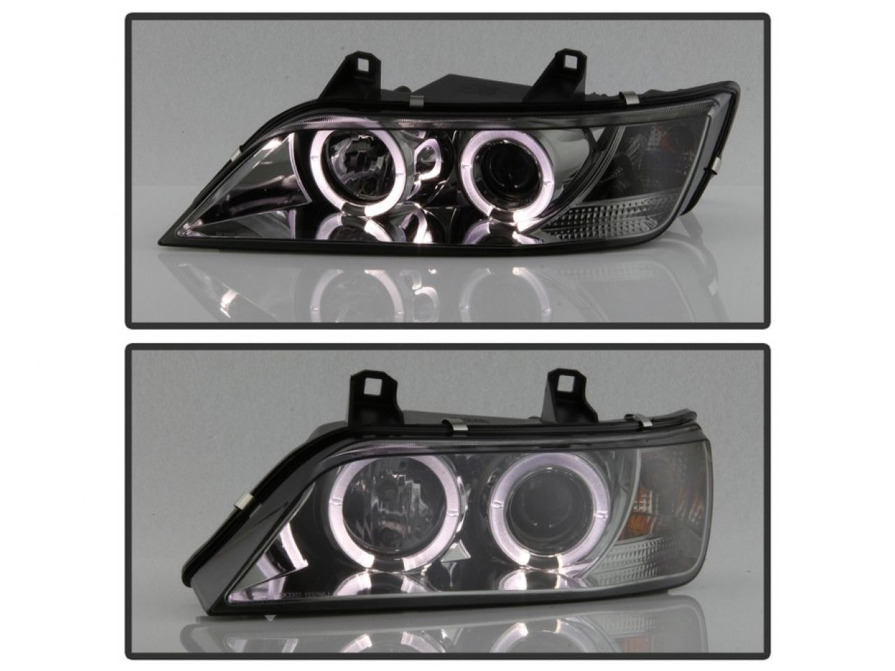 Spyder BMW Z3 96-02 Projector Headlights - LED Halo - Smoke