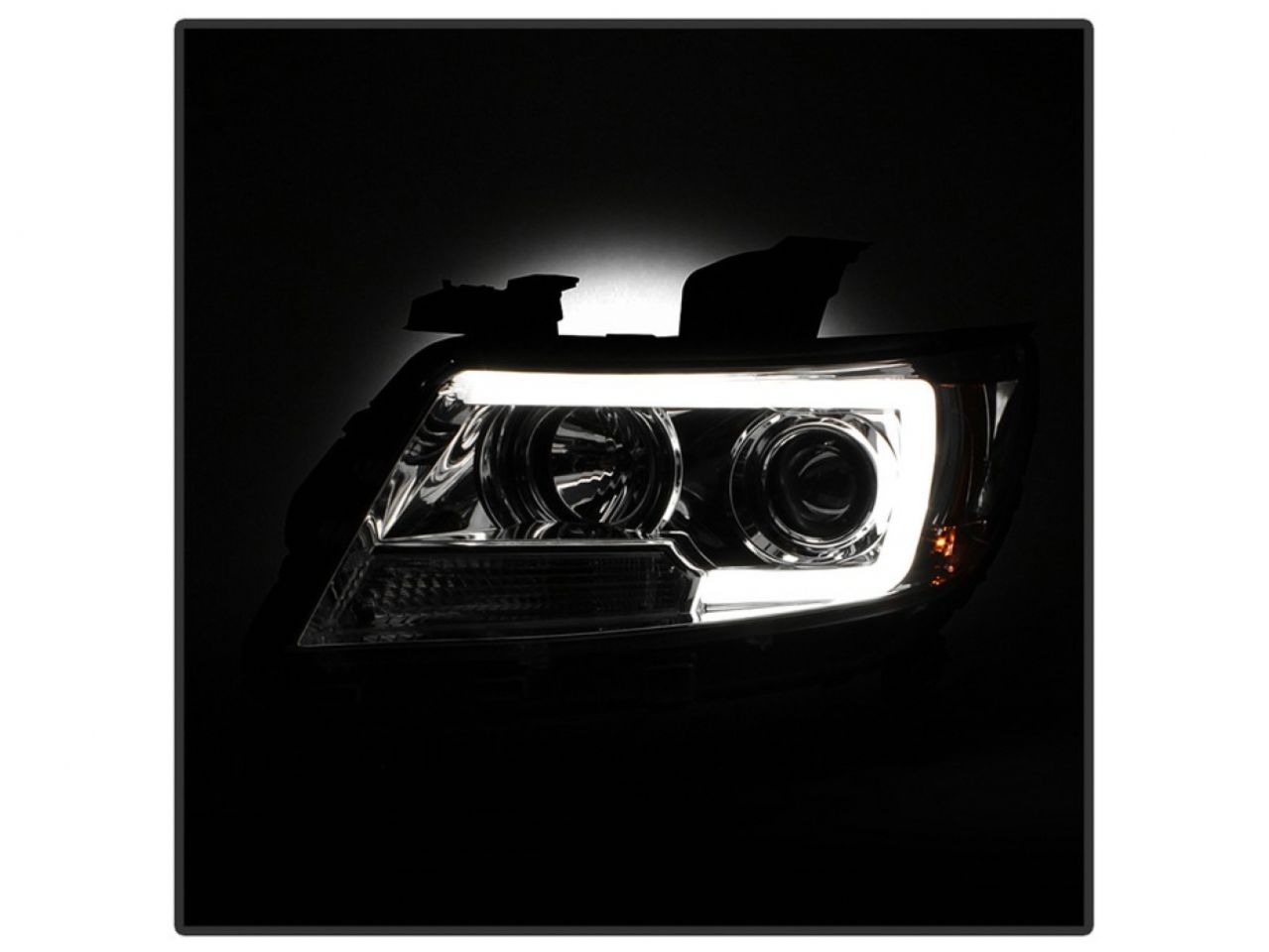 Spyder Chevy Colorado 15-17 Projector Headlights - Light Bar LED - Chrome